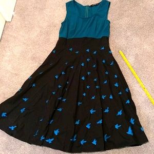 Eshakti bird embroidered dress